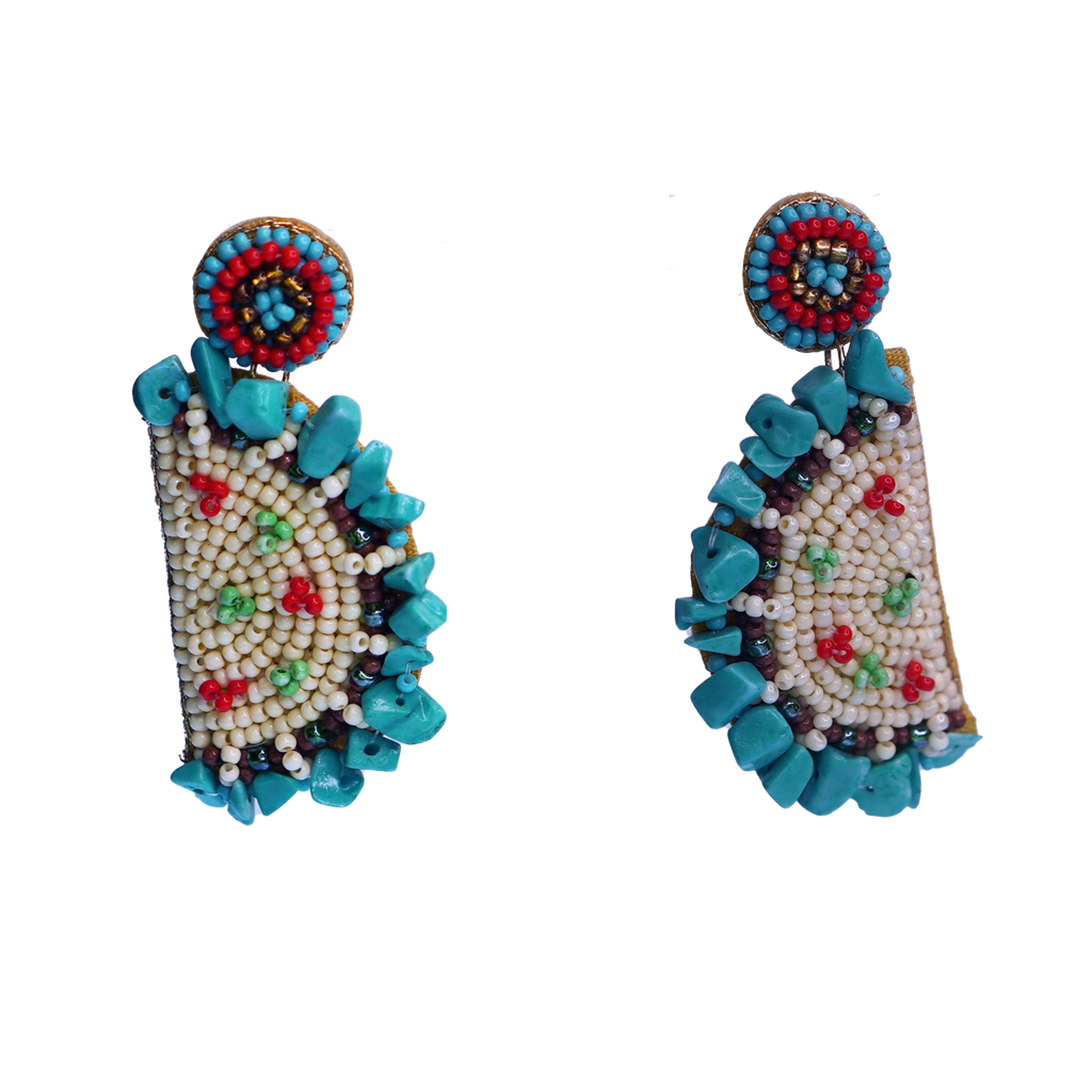 Beaded Mandala Earrings