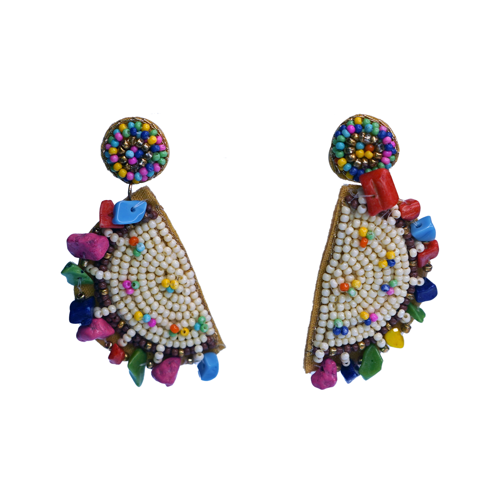 Beaded Mandala Earrings