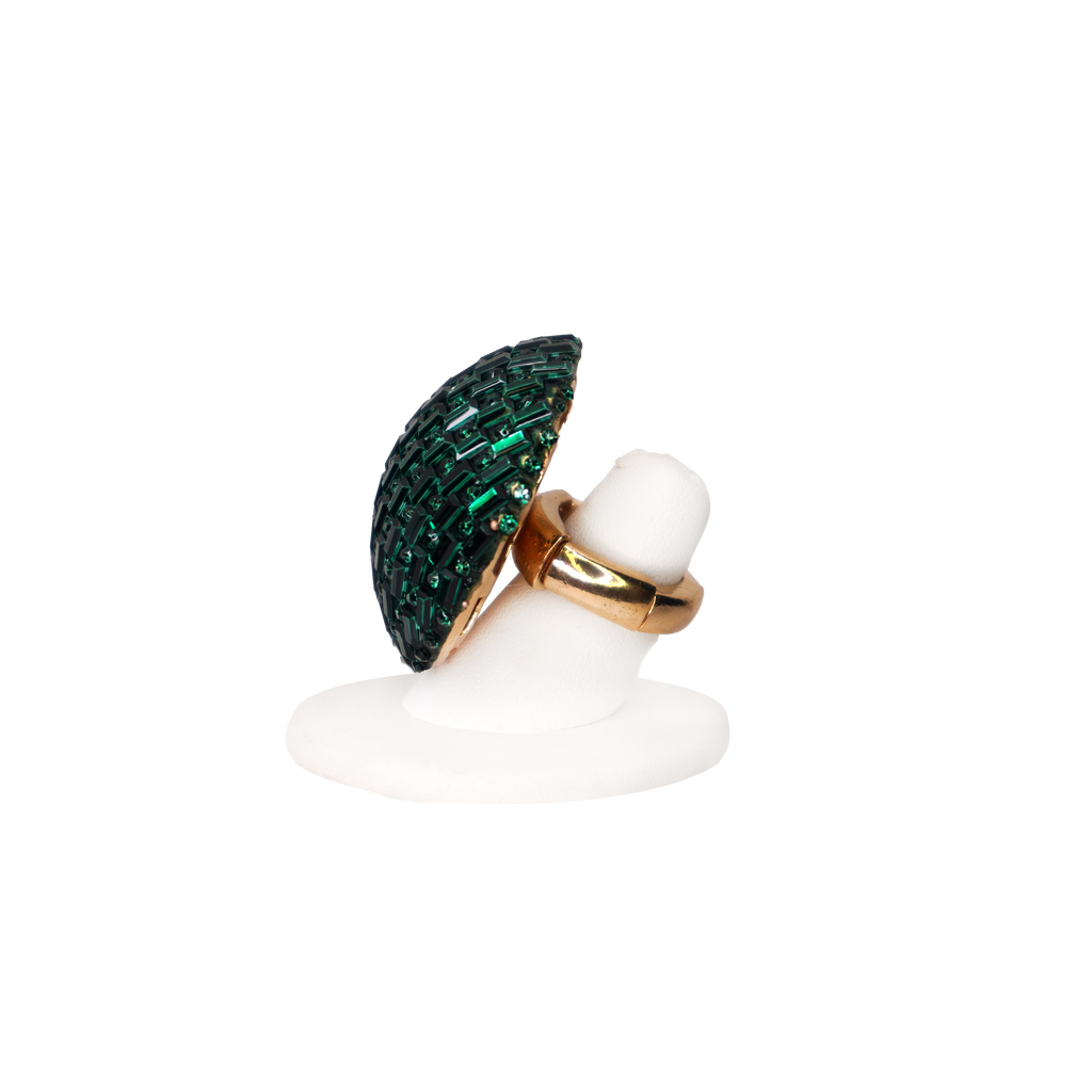 Oversized Emboridered Ring