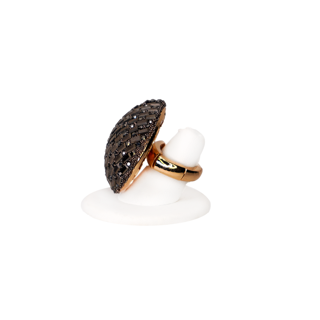 Oversized Emboridered Ring