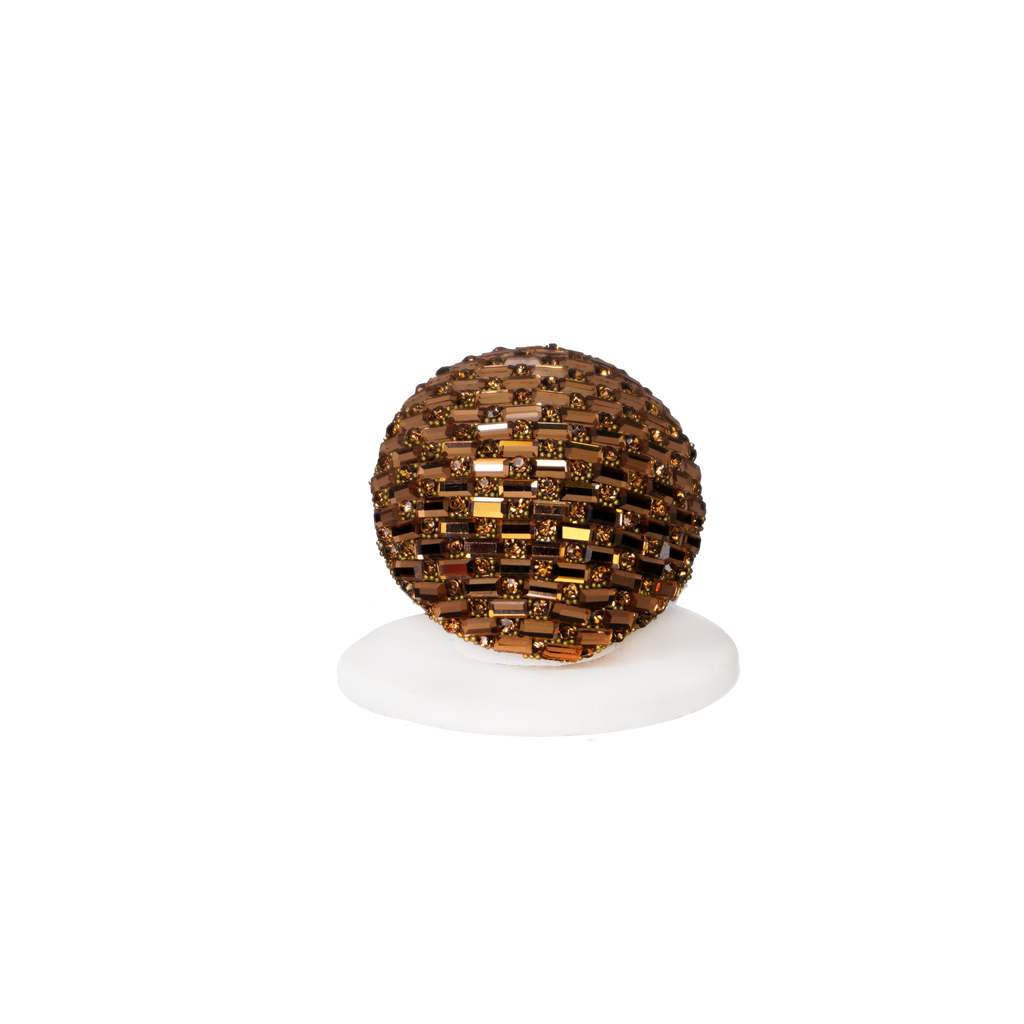 Oversized Emboridered Ring