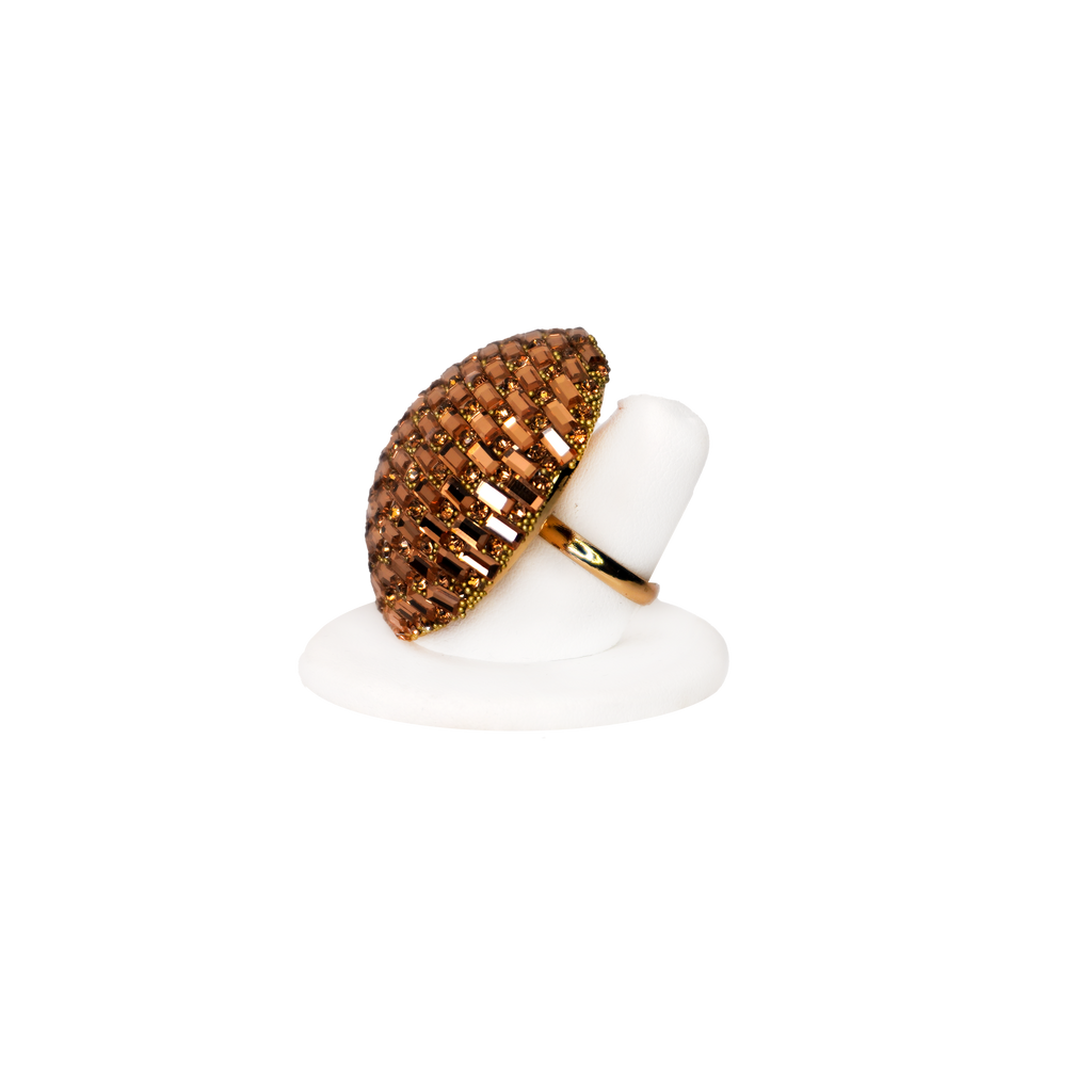 Oversized Emboridered Ring