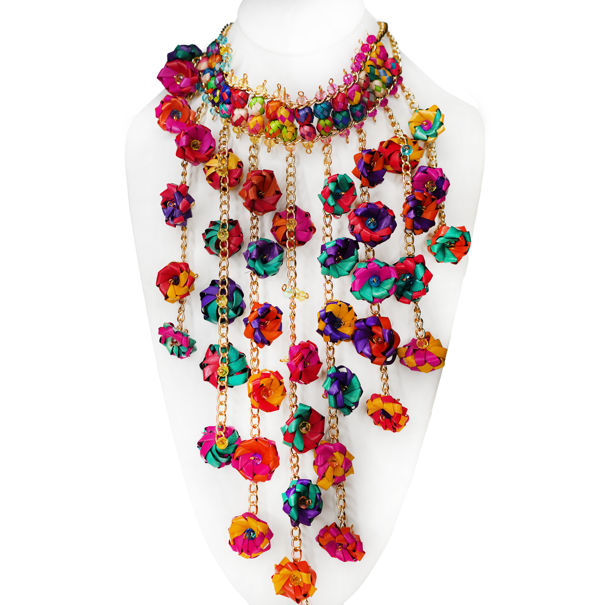 "Sofia" Handmade Woven Beaded Necklace