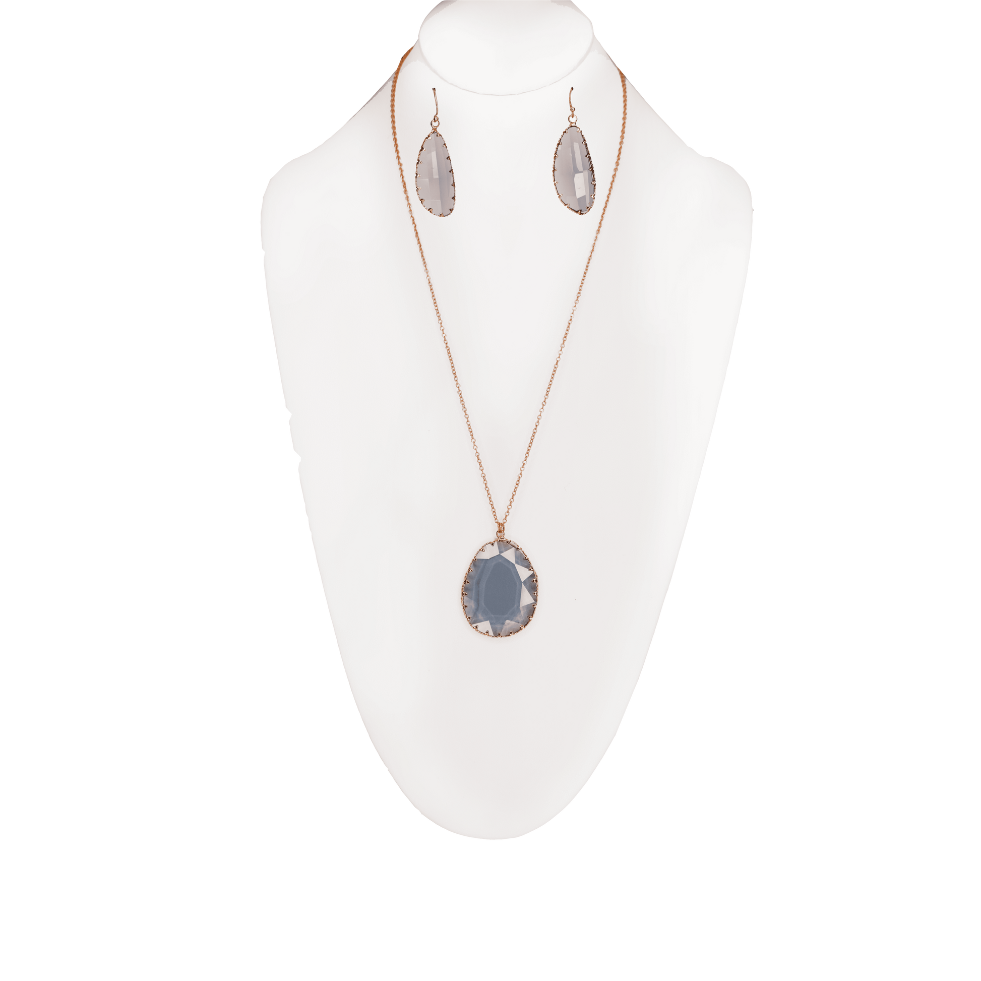 Teardrop Pendent Necklace Set