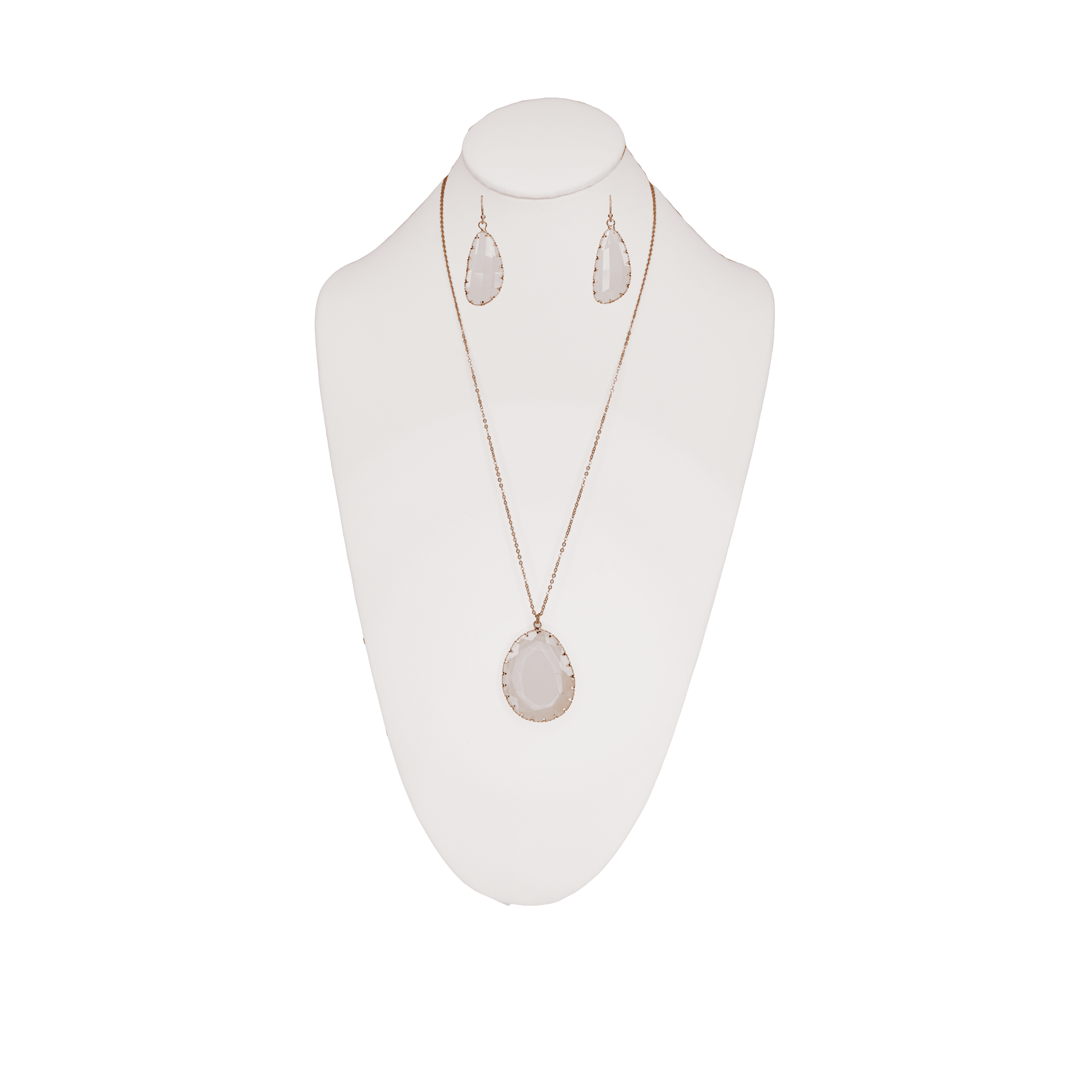 Teardrop Pendent Necklace Set