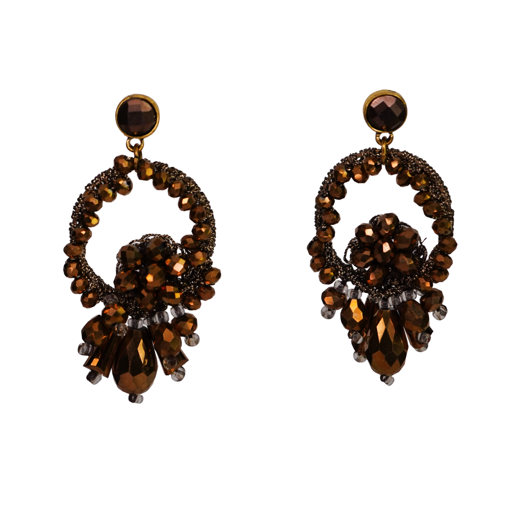 Beaded  Hoop Earring