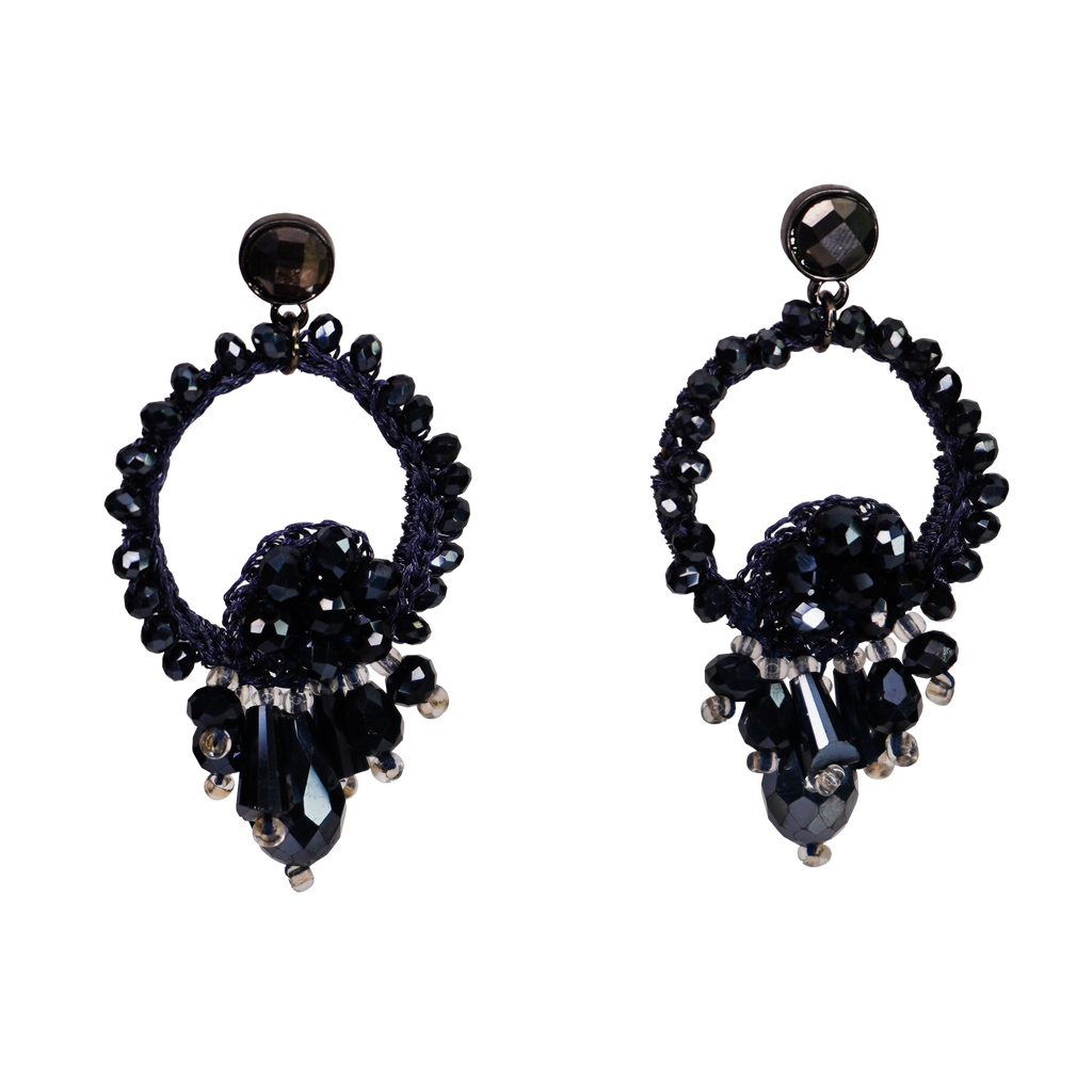 Beaded  Hoop Earring