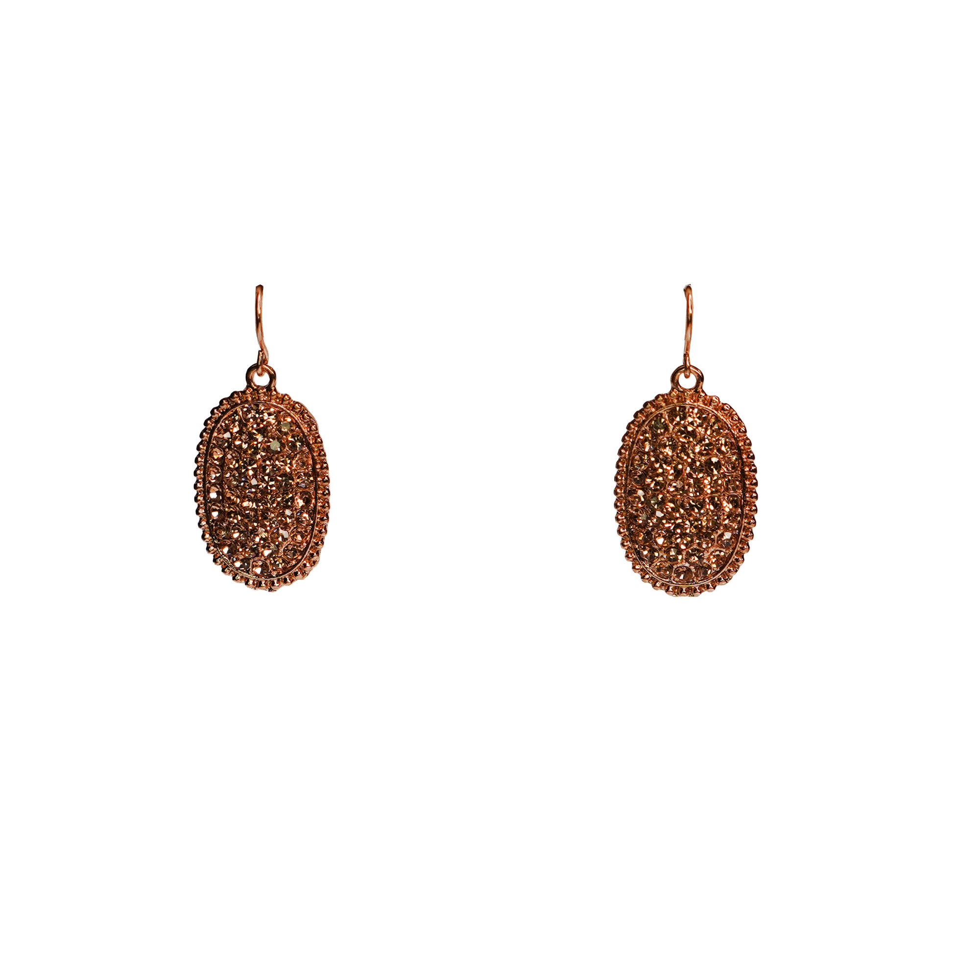 Rhinestone Oval Earring