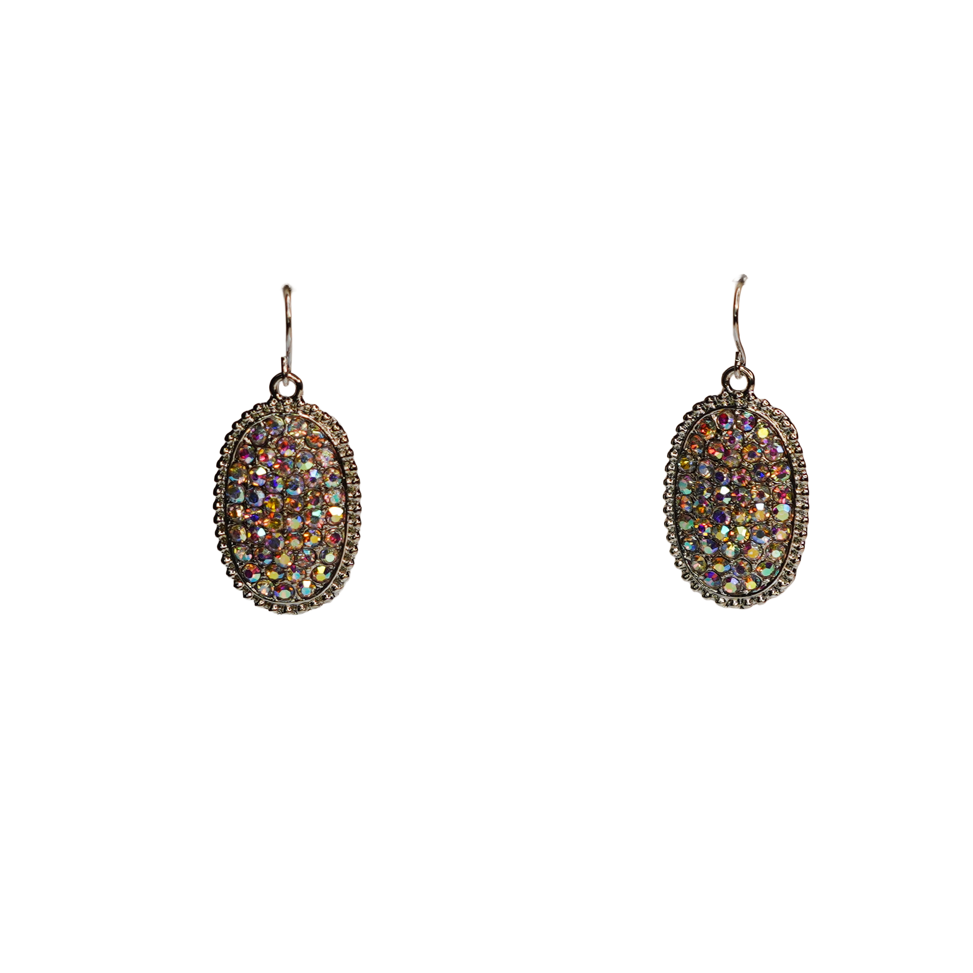 Rhinestone Oval Earring