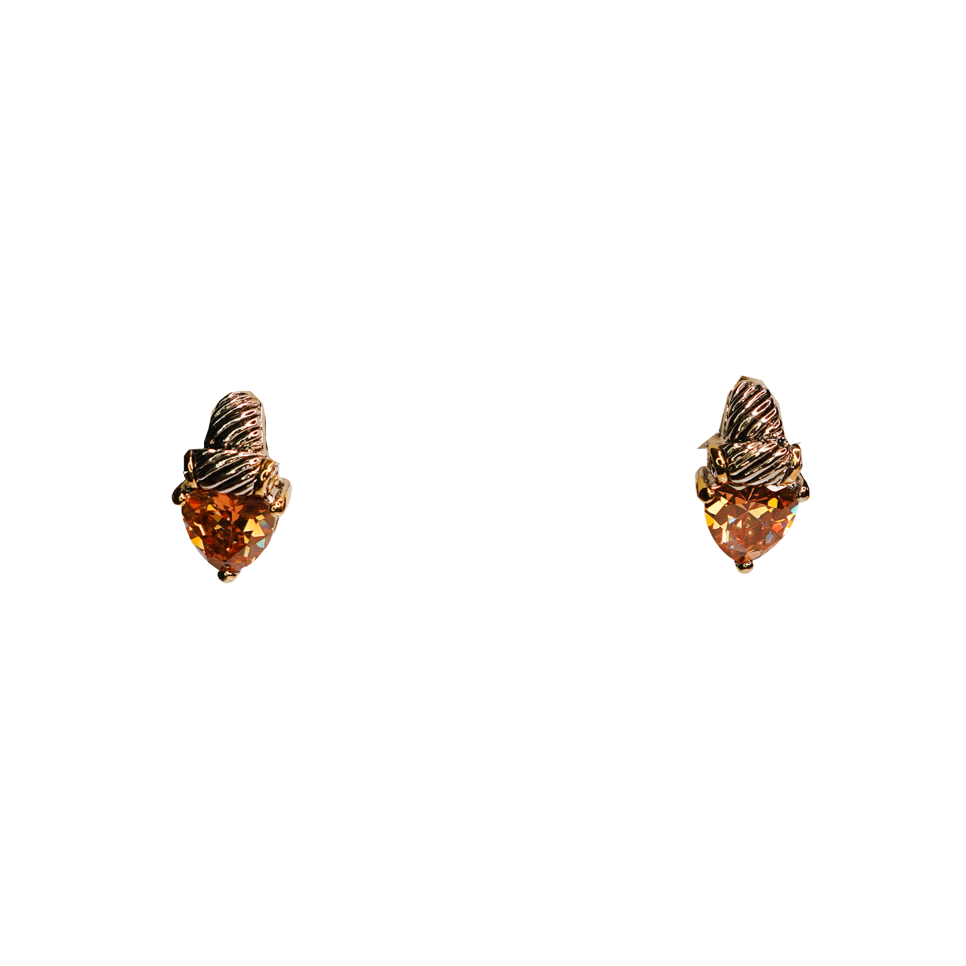 Classic Acorn Cut Stud Earrings