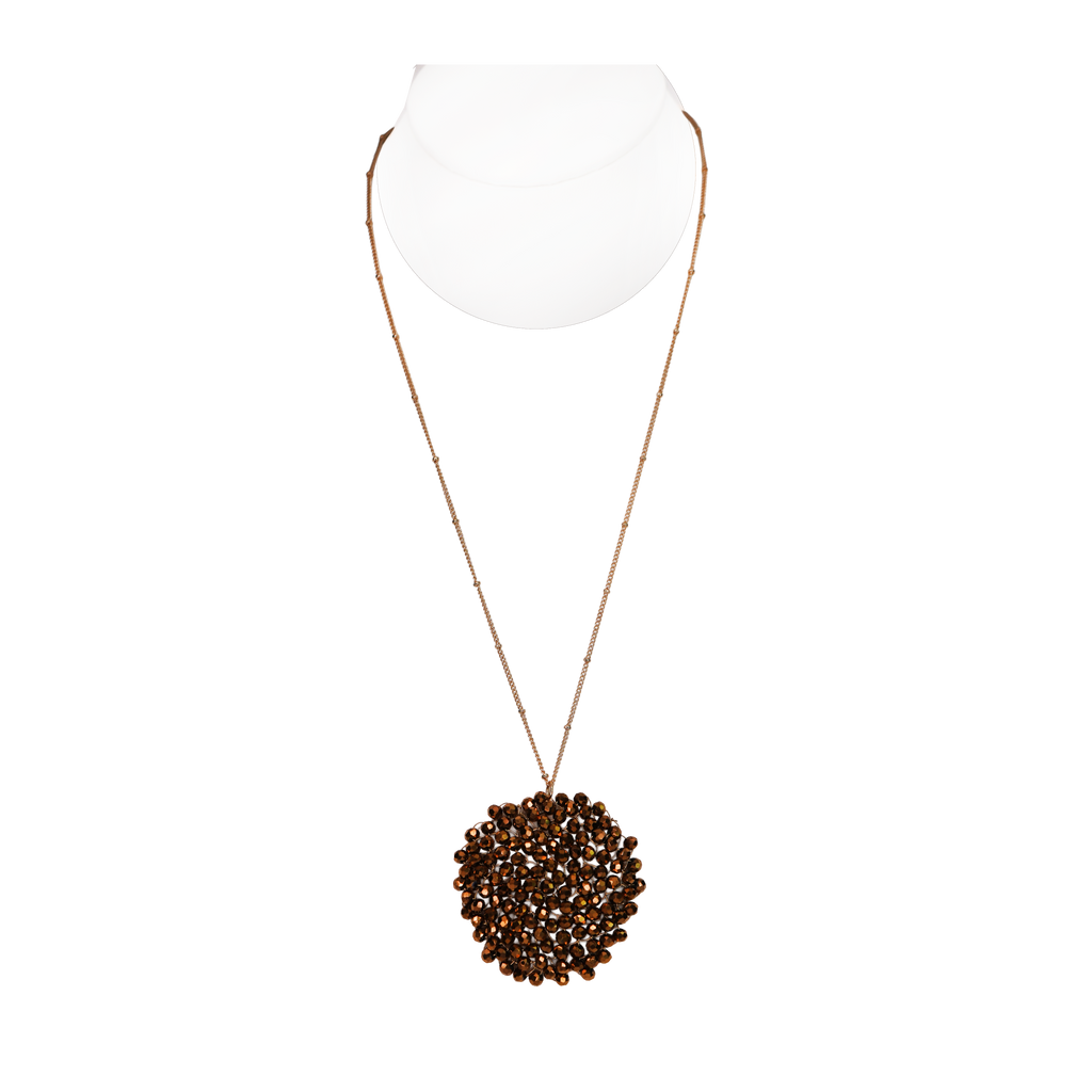 Beaded Medalion Necklace