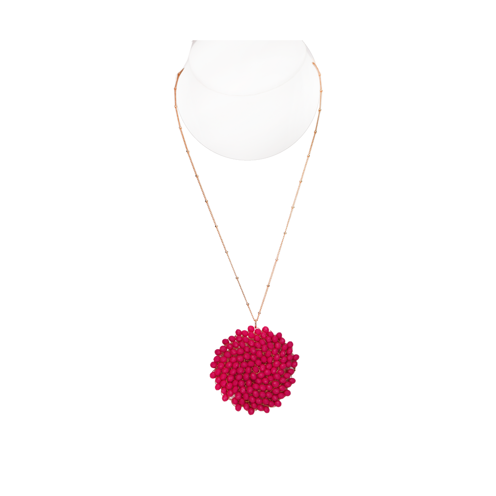 Beaded Medalion Necklace