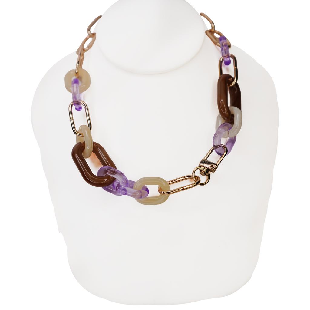 Resin Paperclip Chain Necklace