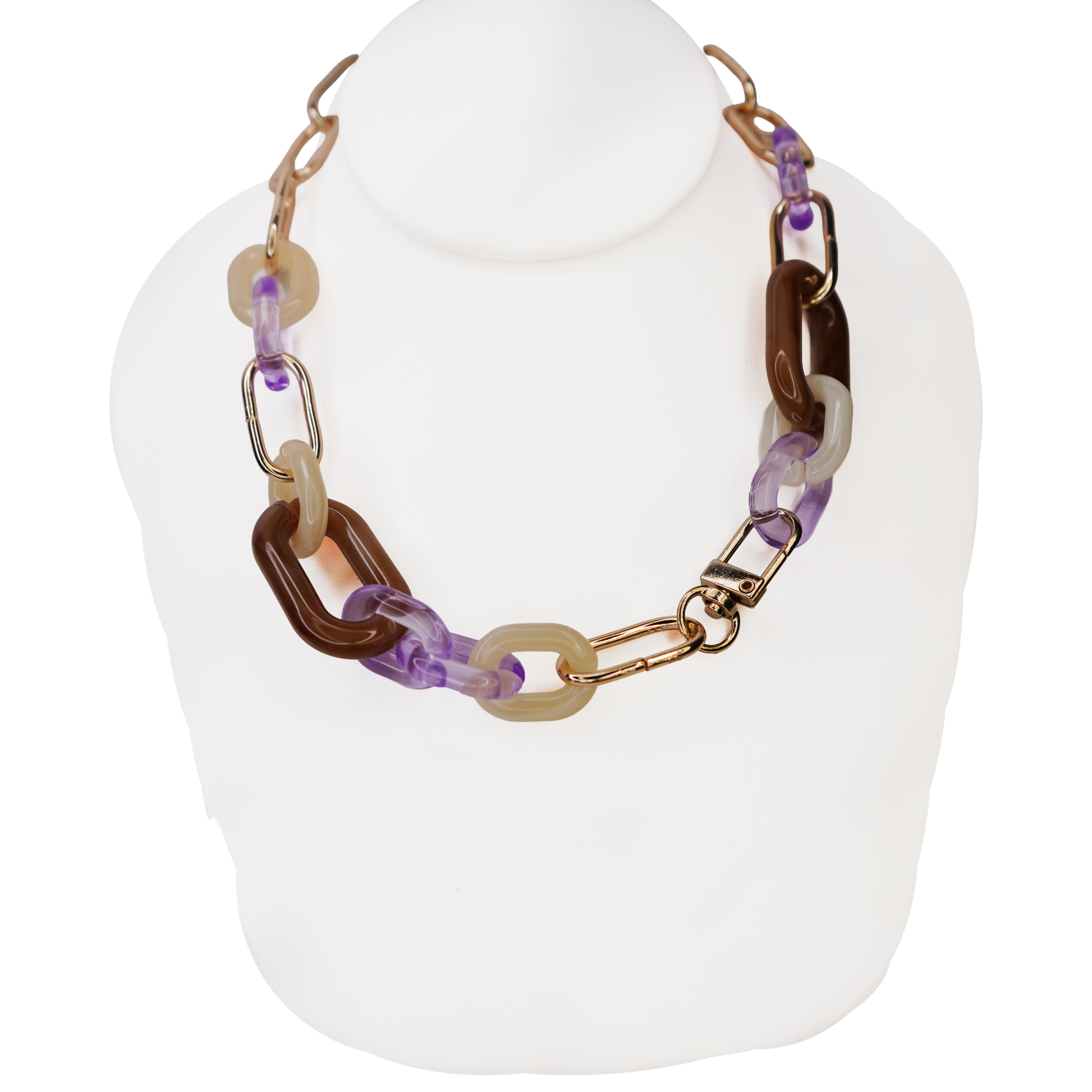 Resin Paperclip Chain Necklace