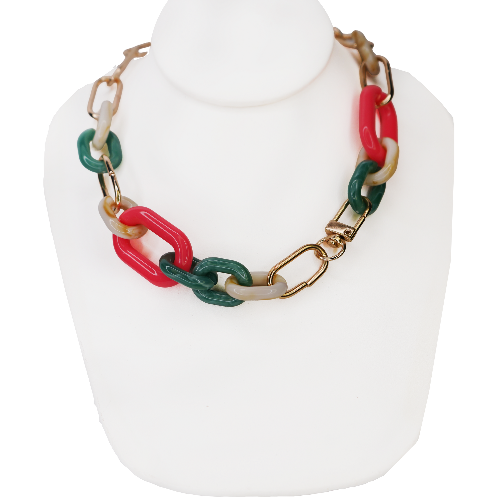 Resin Paperclip Chain Necklace