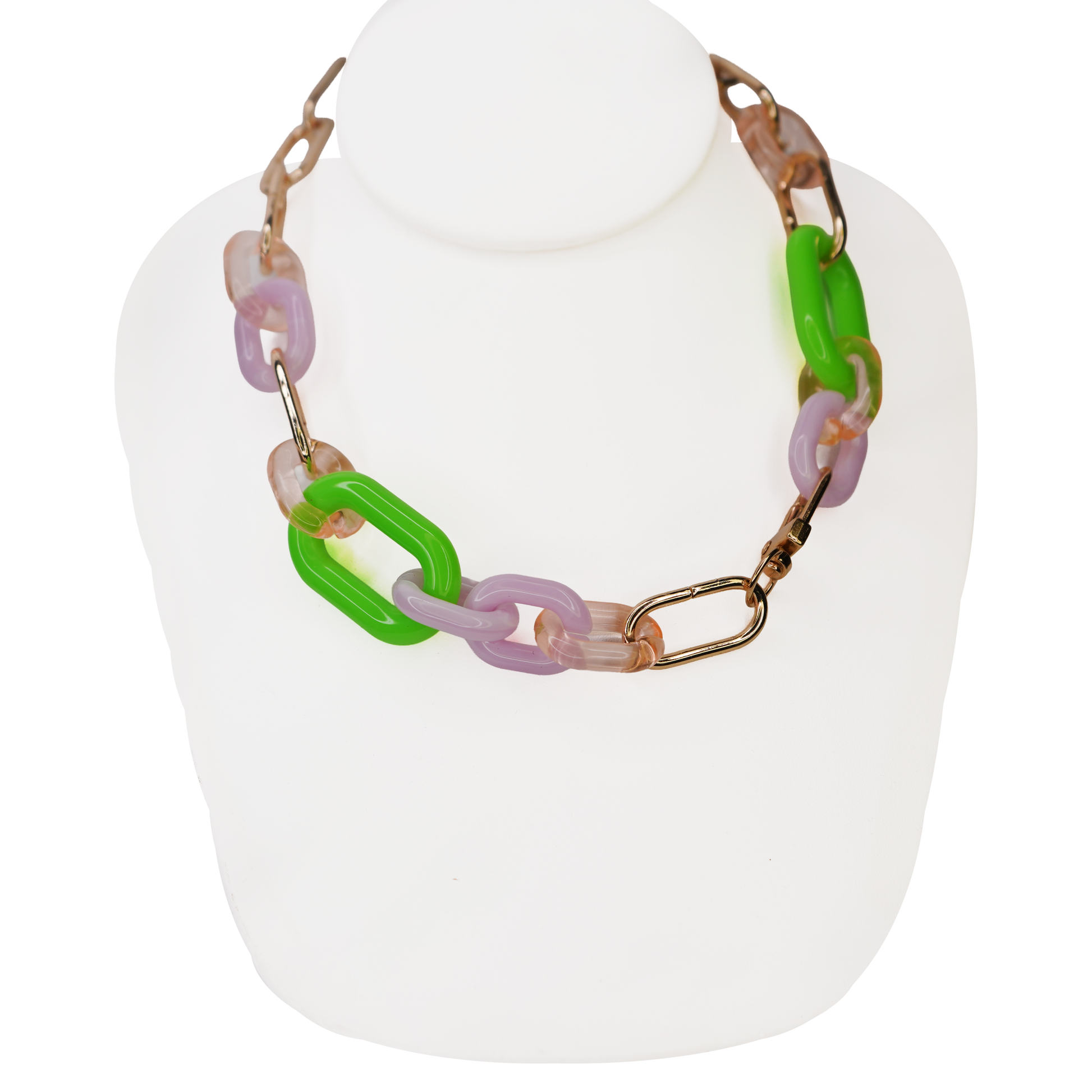 Resin Paperclip Chain Necklace