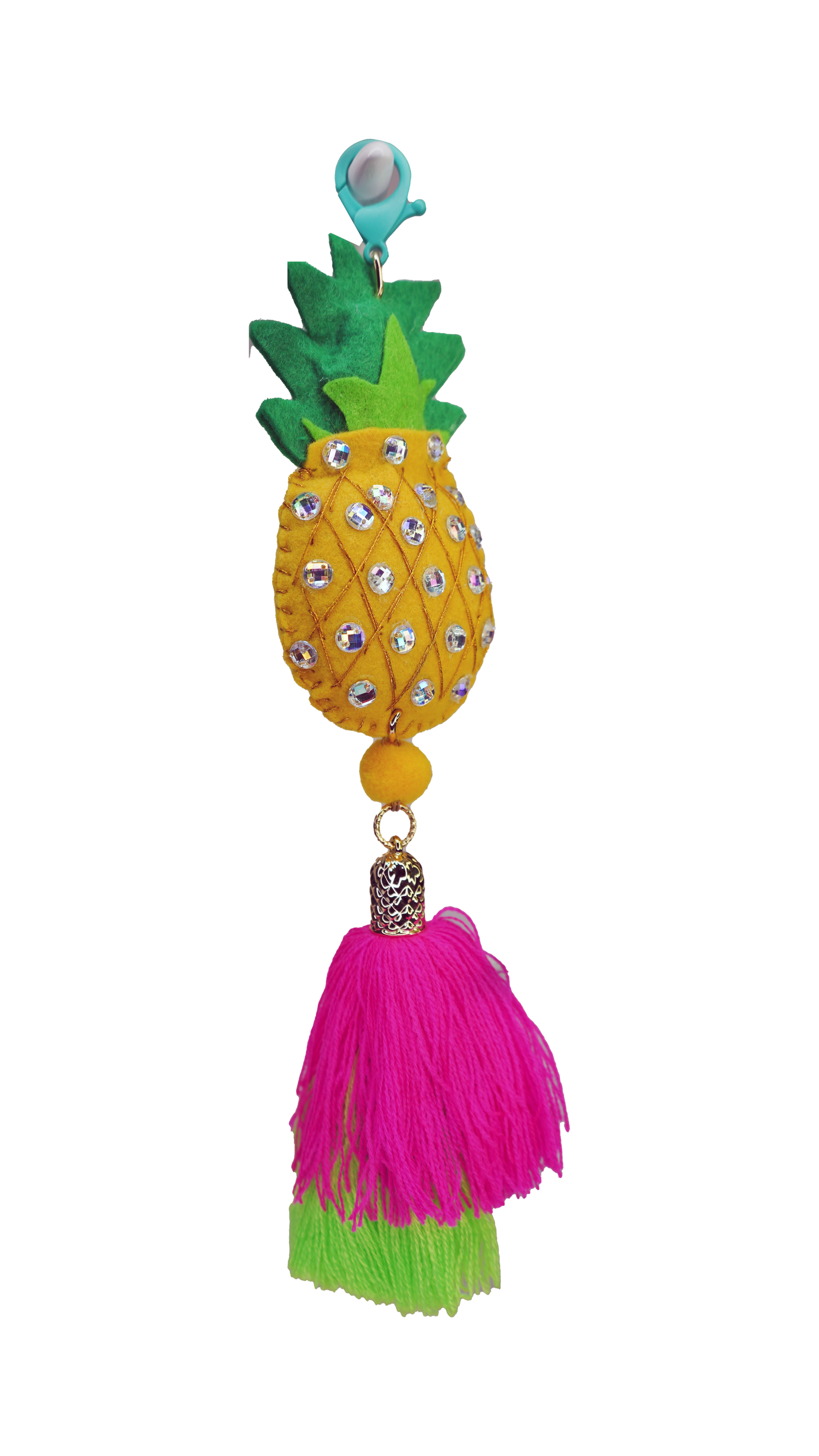 Hand Felted "Pina" Bag Chain