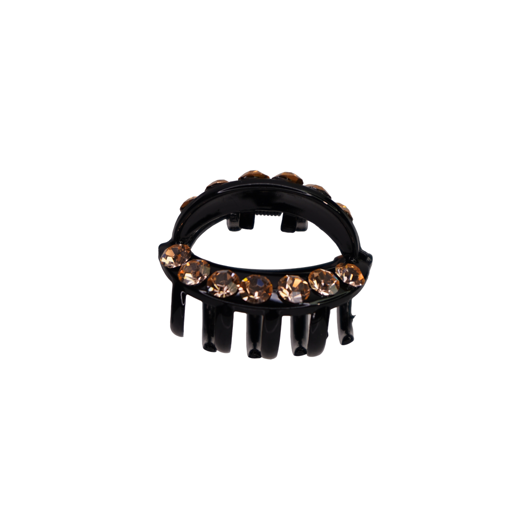 Rhinestone Cirlce Claw Clip