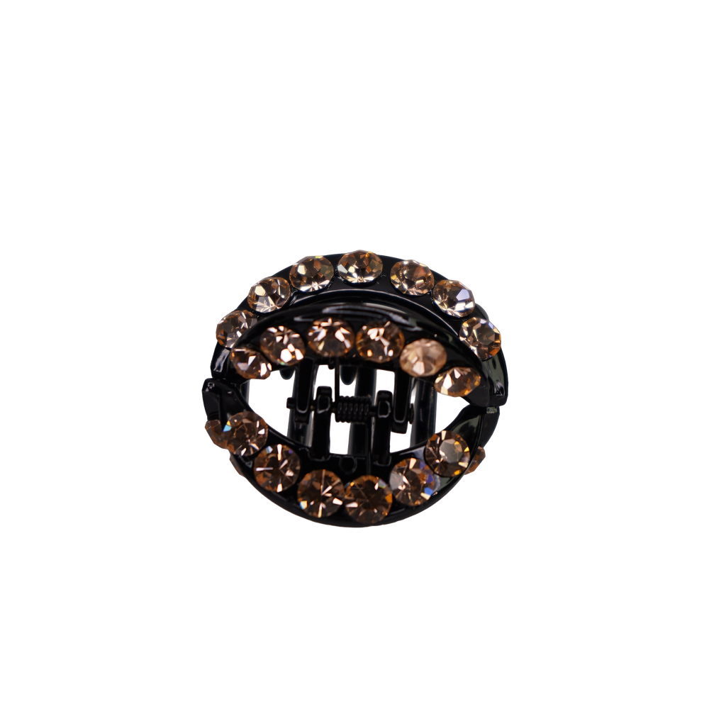 Rhinestone Cirlce Claw Clip