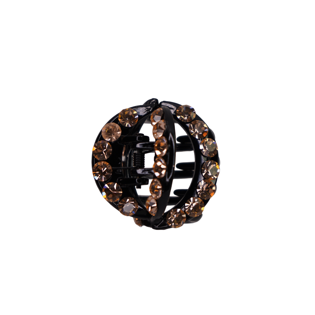 Rhinestone Cirlce Claw Clip