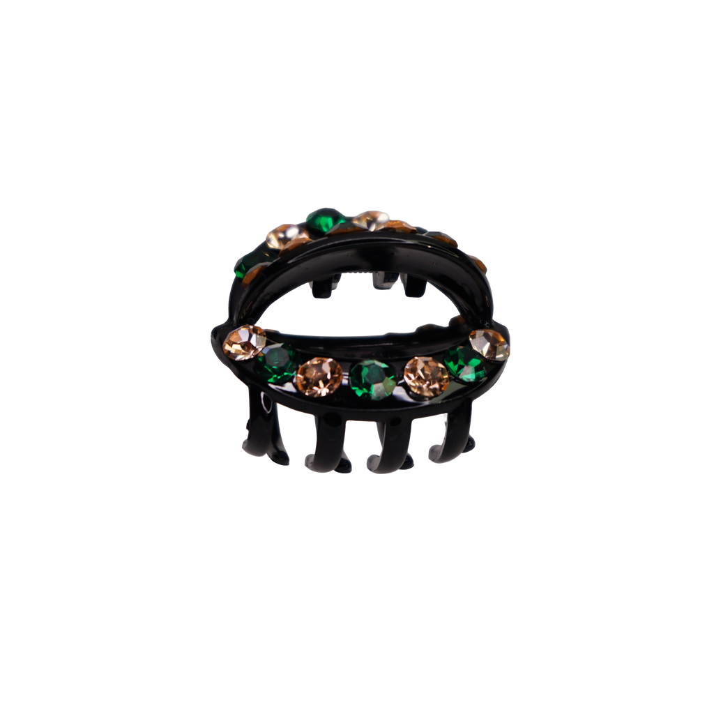 Rhinestone Cirlce Claw Clip