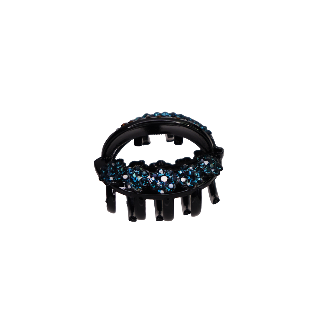 Rhinestone Flower Claw Clip