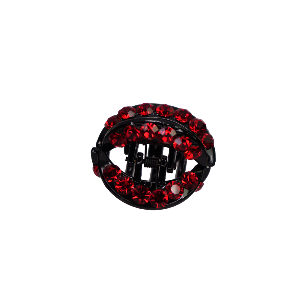 Rhinestone Cirlce Claw Clip