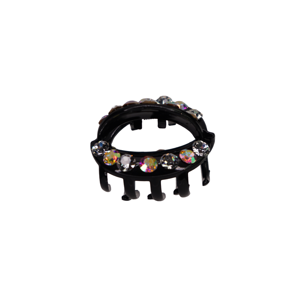 Rhinestone Cirlce Claw Clip