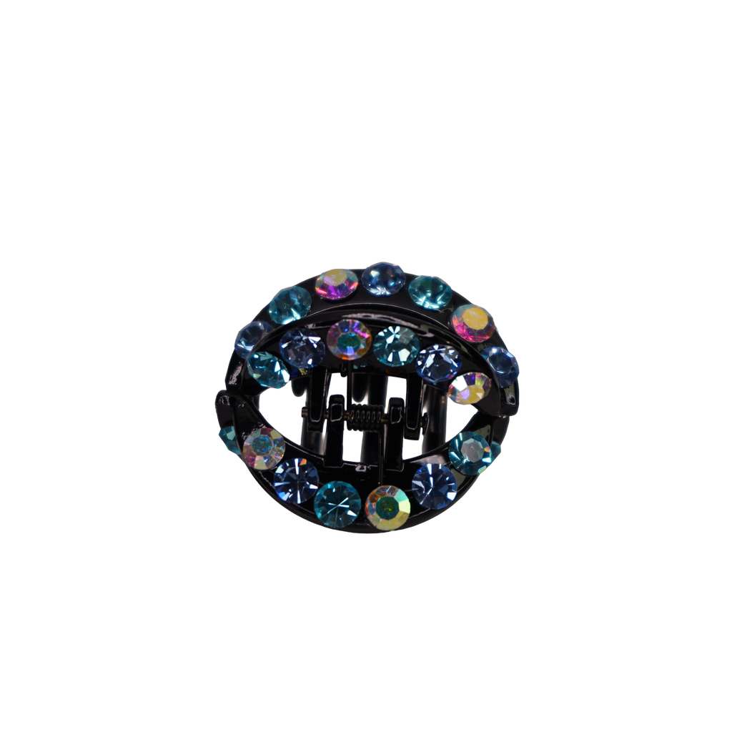 Rhinestone Cirlce Claw Clip