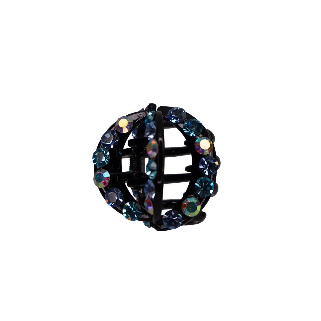 Rhinestone Cirlce Claw Clip