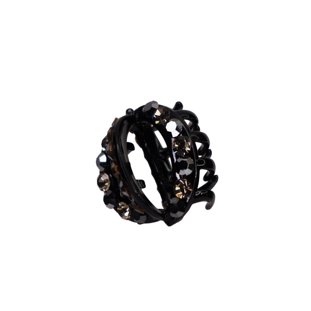 Rhinestone Cirlce Claw Clip