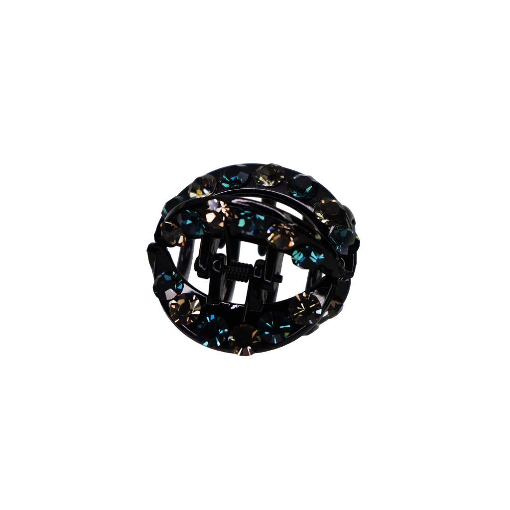 Rhinestone Cirlce Claw Clip