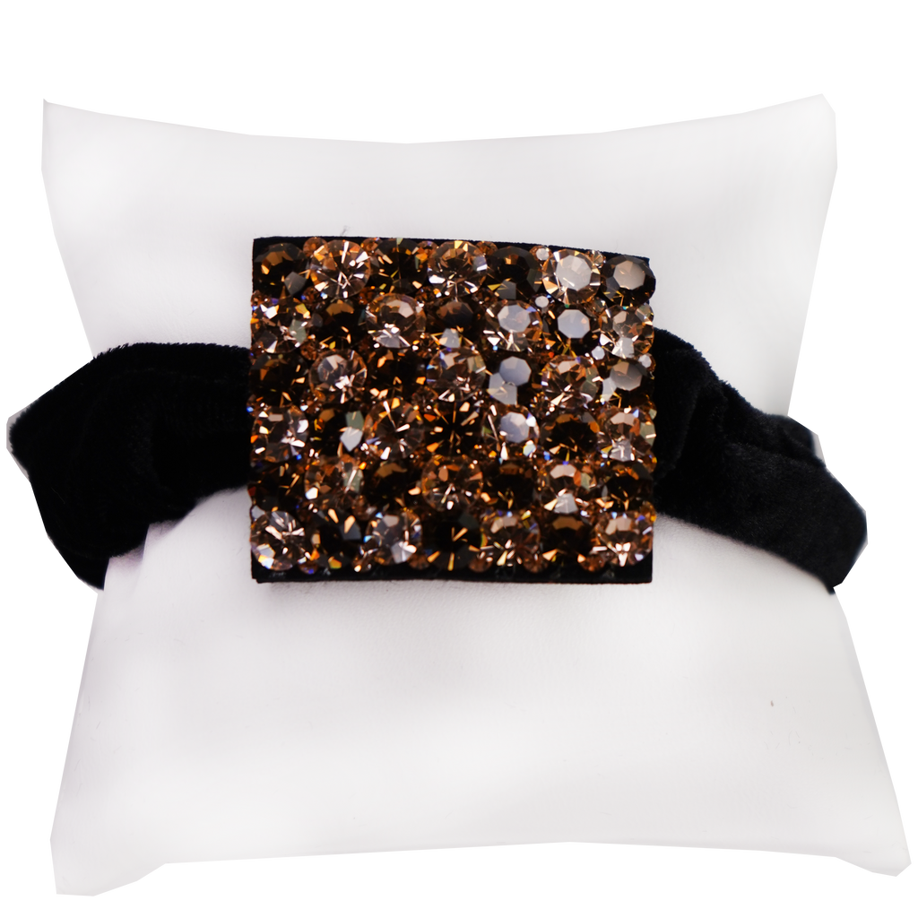 Rhinestone Square Scrunchie