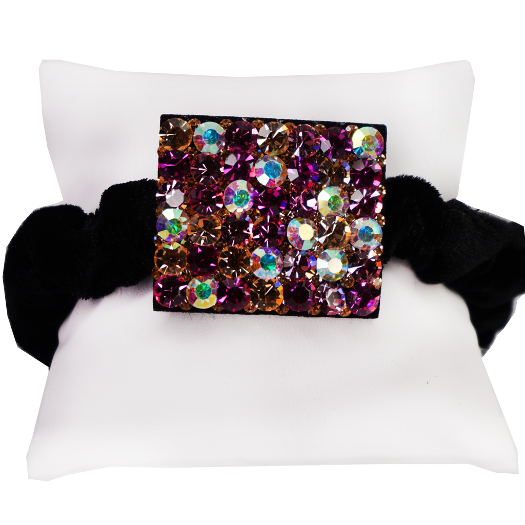Rhinestone Square Scrunchie