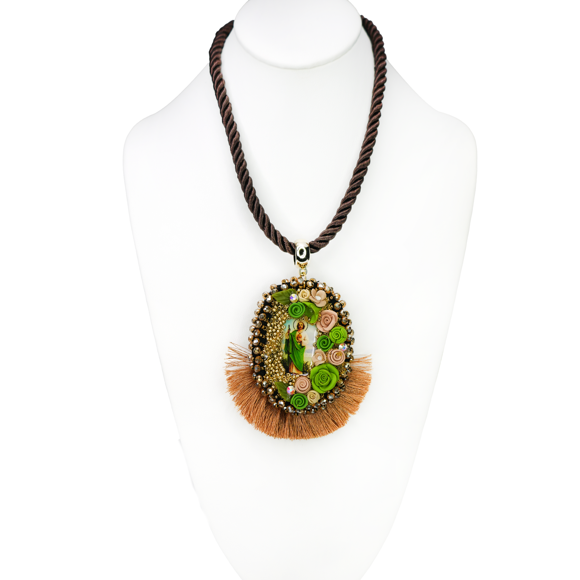 Jesus Corded Pendant Necklace